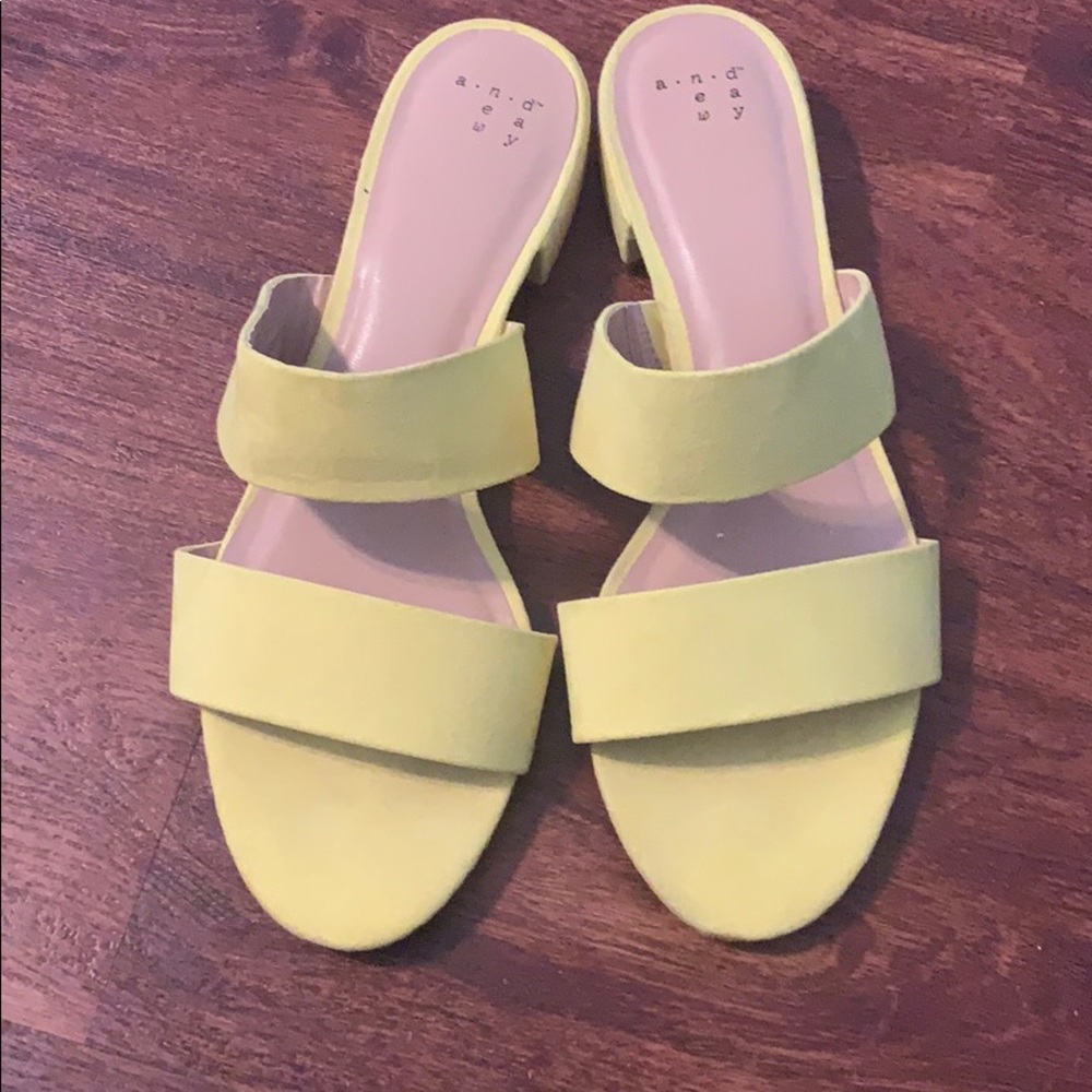 Yellow sandals